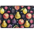 thumbnail image 4 of SKYSONIC 36x24in Summer Fruits Pattern Area Rug, Berries Pears Lemons Non-Slip Floor Carpet for Indoor Living Dining Room Bedroom, 4 of 7