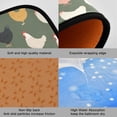 thumbnail image 2 of 2-Piece Kitchen Mat Set Non Slip Washable Floor Mats Decorative Rugs for Kitchen Sink Laundry Cute Colorful Chickens Pattern, 2 of 7