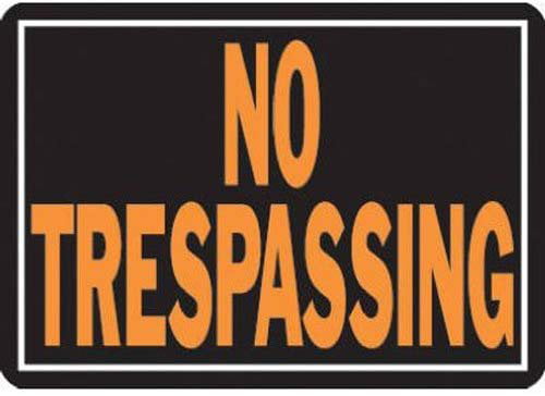 12p Bright Orange Hunt Aluminum Posted No Tresspassing Keep Out Trespassing Sign 