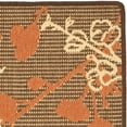 thumbnail image 2 of SAFAVIEH Courtyard Christian Floral Indoor/Outdoor Runner Rug, Brown Natural/Terracotta, 2'3" x 6'7", 2 of 4