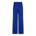 thumbnail image 5 of Hansber Kids Boys Girls Adaptive Sweatpants Tear Away Pants with Zipper Side Full Open Leg Surgery Trousers Royal Blue 8, 5 of 7