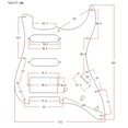 thumbnail image 3 of Plaque de Protection en Métal 11 Trous SSH pour Guitares Électriques Strat, 3 of 6