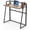 Rustic Brown, variant on 33" Teak Wood Folding Computer Desk - No Assembly Small Space Workstation