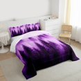 thumbnail image 3 of Manfei Purple Smoky Jungle Bedding Comforter Set, Botanical Pine Tree Twin Comforter Sets, Nature Plant Bedding Set, Microfiber Bedroom Decor Reversible 2-Piece, 3 of 8
