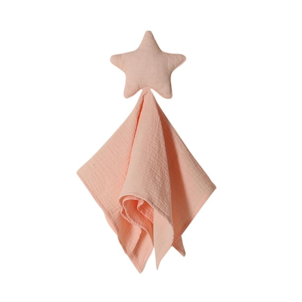 Baby Appease Towel Toalla pacificadora infantil para regalo de bebé (Estrella rosa claro) Tmvgtek libre de BPA
