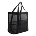 thumbnail image 3 of Bolsa de malla para playa Yinane Tote de playa de malla con bolsillo impermeable 8 bolsillos, 3 of 8