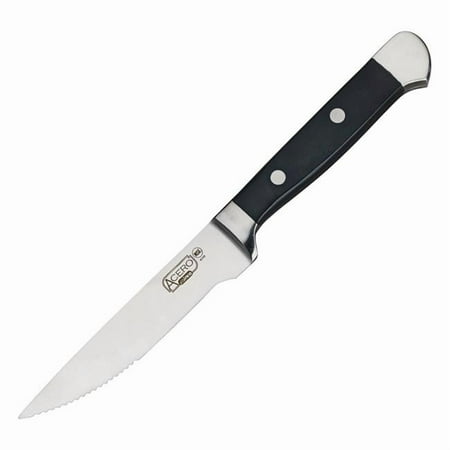 Winco SK-1 Acero Gourmet Steak Knives, 4 Piece, Gift Box
