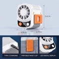 thumbnail image 2 of ATUPEN Portable Fan, 5-Speed & Rechargeable for Camping Outdoors Hiking & Ideal Gifts, 2 of 6