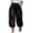 Black #28, variant on Harem Pants for Women Sheer Mesh High Waisted Balloon Pants with Pockets Black XL