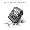 thumbnail image 4 of Hionly 2 Pack Case Built in Tempered Glass Screen Protector Compatible with Apple Watch Series 10 (2024) 46mm, Hard PC Case Overall Protective Cover - Black, 4 of 8