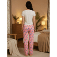 thumbnail image 3 of Pijama De 3 Piezas Mujer Pantalon Short Y Playera A Juego, 3 of 5