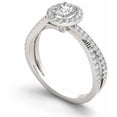 thumbnail image 2 of 1 Carat T.W. Diamond Criss-Cross Halo 14kt White Gold Engagement Ring, 2 of 5