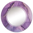thumbnail image 3 of DESIGN ART Designart 'Purple Liquid Art Waves II' Printed Modern Wall Mirror 32in.x32in., 3 of 5
