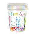 thumbnail image 3 of Msgweeeg Paper Cups Colored Easter Bunny Themed Dinnerware Set Egg Holiday Decoration Disposable Tableware. for Birthday and Holiday, 3 of 6