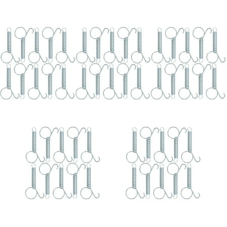 

50 Pcs Sprung Coat Hangers Cat Cage Latches Utensil Fixed Hook Snap Stainless Steel