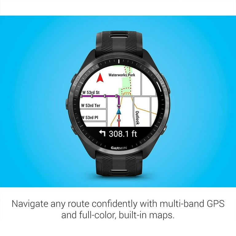 Garmin 010-02809-00 Forerunner 965 Running Smartwatch Black and