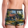 thumbnail image 4 of KLL Cozy Cottage Lakeside Sunset Men's Cotton Boxer Briefs Underwear-XX-Large, 4 of 7