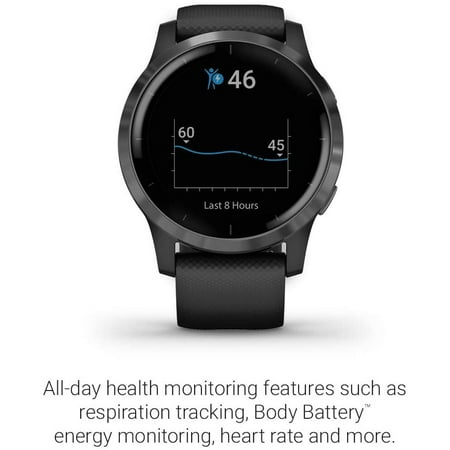 Garmin VÃvoactive 4, GPS Smartwatch, Features Music, Body Energy Monitoring, Animated Workouts