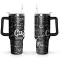 thumbnail image 1 of Coffee 40oz Stainless Steel Vacuum Insulated Tumbler with Lid and Straw for Water Iced Tea Coffee Smoothie and More, 1 of 5