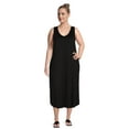 thumbnail image 3 of Terra & Sky Women's Plus Size Swing Tank Dress, 3 of 6