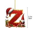 thumbnail image 3 of Personalized Alphabet Christmas Tree Decorations - Acrylic Letter Pendants for DIY Ornaments, UV-Resistant Names Decor, Lightweight Unbreakable Holiday Decorations, 3 of 5