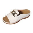 thumbnail image 3 of Domuza Womens Orthopedic Sandals Slip on Non Slip Arch Support Summer Flat Sandals Lightweight Hiking Shoes 2026 Soft Orthopedic Shoes White 8（EU-40）, 3 of 6