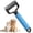 03#Blue-17 Toothed, variant on Pet Safe Dematting Comb, Deshedding Dog Brush Cat Dematting Tool, Double-Sided Undercoat Rake for Dogs & Cats, Pet Grooming Rakes Dog Grooming Brush for Shedding,Pink-17 Tooth