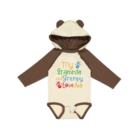 

Inktastic Grammie and Grampy Love Me Boys or Girls Long Sleeve Baby Bodysuit