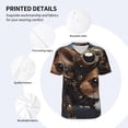 thumbnail image 3 of Uemuo Steampunk Squirrel Pilot Print Mens Polo Shirts Baseball T-shirt Performance Short Sleeve Golf Shirt Moisture Wicking Athletic Casual Collared T-Shirt-XX-Large, 3 of 7