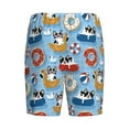 thumbnail image 2 of Lsque Dogs With Pool Floats Mens Sleep Pajama Shorts,Short Pajama Pants, Cotton Ultra-Soft Knit-4X-Large, 2 of 9