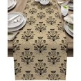 thumbnail image 1 of Halloween Table Runner, Halloween Decorations Ghost with Orange Backgound Fall Home Decor for Kitchen, Home, Dining Table, 13x120In, 1 of 8