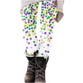 thumbnail image 2 of TRUBKH St Patricks Day Pants for Women High Waist Shamrock Yoga Pants 3d Printed Irish Green Clover Leaves Carnival Parade Tights Workout Tights Buttery Smooth Womens Leggings A2 Rose Gold 2xl, 2 of 5