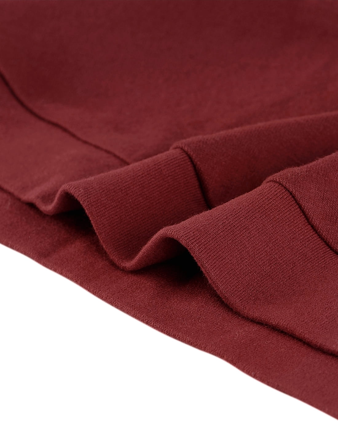 DARING DIVA Women's Cowl Neck Side Ruched Tunic Top L Burgundy