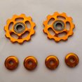 thumbnail image 3 of 2Pcs Aluminum Alloy Bike Wheel Rear Derailleur Pulley 11T for (Golden), 3 of 6