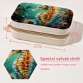 thumbnail image 5 of Sea Horse Velvet Portable Storage Box with Removable Compartment - a Stylish Decorative Box, Bracelet Holder, and Jewelry Stand - Gift, 5 of 7