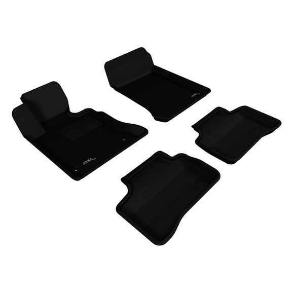 3D MAXpider Custom Fit Kagu Floor Mat (Black) Compatible with Mercedes-Benz GLK 350 (X204) 2010-2012 - R1 R2