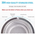 thumbnail image 3 of GFDYREE 2 PCS Upgraded Kitchen Sink Strainer with Handle, 4.5" Diameter Kitchen Drain Strainer, Stainless Steel Sink Strainer, Anti-Clogging & Anti-Insect, Rust Free & Dishwasher Safe, 3 of 7