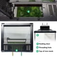 thumbnail image 3 of Mini Reptile Glass Terrarium Tank 8"x8"x12“ Full View with Front Opening Door and Enclosure Habitat Cage for Leopard Gecko Tarantula Young Lizard Hermit Crab Frog Insects Breeding Tank, 3 of 4