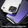 thumbnail image 3 of Funda para iPhone 14, doble capa de protección, a prueba de golpes, protección para pantalla y cámara., 3 of 5