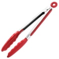 thumbnail image 1 of Pinzas de cocina básicas de silicona para cocinar – Pinzas de acero inoxidable para cocinar con puntas de silicona – Pinzas de silicona antiadherentes y aptas para parrilla, resistentes al calor, 13.5 pulgadas brillar Electrónica, 1 of 5
