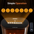 thumbnail image 5 of VINGLI Electric Fireplace Heater for Indoor Use w/Remote & Timer, 1500W Portable Fake Fireplace with 7 Flame Color, Adjustable Temperature, Overheat Protection for Home Living Room Bedroom Office, 5 of 9