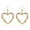 A, variant on Women'S Romantic Heart-Shaped Ear Chains Gothic Wire Heart Earrings Gold Silver Heart Thorn Earrings Punk Large Heart Earrings Metal Mesh Dangle Drop Earrings Jewelry For Women And Men