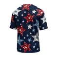 thumbnail image 5 of CIENVNSTG USA Flag Distressed Print T Shirt for Men 4th of July Themed Short Sleeve Crew Neck Casual Fit Patriotic Tee for Independence Day and Summer Daily Use Black XL, 5 of 5