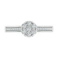 thumbnail image 4 of 1/5 Carat Diamond Cluster Engagement Ring in 925 Sterling Silver (Ring Size 8.25), 4 of 6