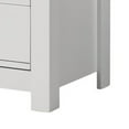 thumbnail image 2 of Jermy 47 Inch Tall Dresser, 5 Drawers, Black Handles, Crisp White Finish, 2 of 6