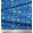 thumbnail image 3 of Soimoi polyester Crepe Fabric Birthday Theme Party Print Fabric by Yard 52 Inch Wide, 3 of 5
