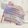 thumbnail image 4 of Ten Commandments Blanket Bible Verse Throw Blanket Christian Gift Blanket Inspirational Spiritual Gifts for Women Cozy Purple Flannel Throws Gifts for Girls Ladies Friends 50x60 Inch, 4 of 6