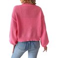 thumbnail image 5 of TINZ Sweater Dress Long Sleeve Oversized Tunic With Exquisite Embroidery And Panel Design Warm Winter Knit Vest Dress Long Pullover Sweater Belted Long Dress, 5 of 5