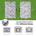 thumbnail image 2 of Smiry Outdoor Rugs 5x8, Waterproof Plastic Straw Indoor Outdoor Mat for Patio, RV Camping, Deck,Porch, Grey & White, 2 of 9