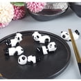 thumbnail image 2 of 6 soportes de cerámica para palillos de panda, soporte para palillos, soporte de cerámica para palillos, regalo para niños y niñas, 2 of 5